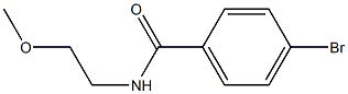  4-bromo-N-(2-methoxyethyl)benzamide