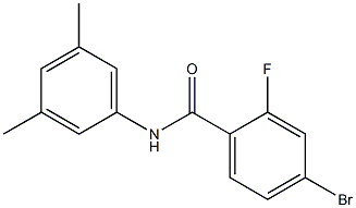 4-bromo-N-(3,5-dimethylphenyl)-2-fluorobenzamide,,结构式