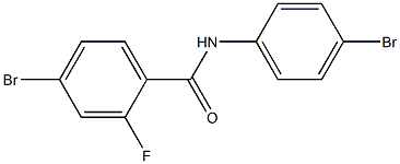 4-bromo-N-(4-bromophenyl)-2-fluorobenzamide,,结构式