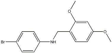 4-bromo-N-[(2,4-dimethoxyphenyl)methyl]aniline Struktur