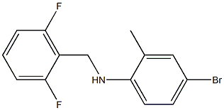 4-bromo-N-[(2,6-difluorophenyl)methyl]-2-methylaniline 结构式