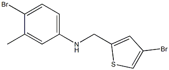 4-bromo-N-[(4-bromothiophen-2-yl)methyl]-3-methylaniline Struktur