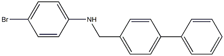 4-bromo-N-[(4-phenylphenyl)methyl]aniline Structure