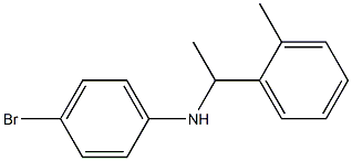 4-bromo-N-[1-(2-methylphenyl)ethyl]aniline,,结构式