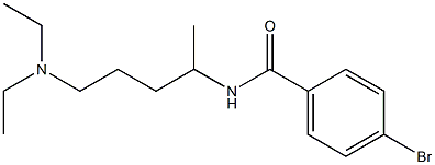 4-bromo-N-[4-(diethylamino)-1-methylbutyl]benzamide,,结构式