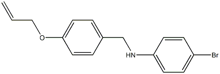 4-bromo-N-{[4-(prop-2-en-1-yloxy)phenyl]methyl}aniline 化学構造式