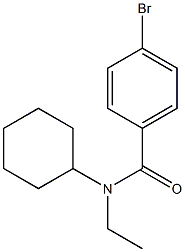 4-bromo-N-cyclohexyl-N-ethylbenzamide Structure