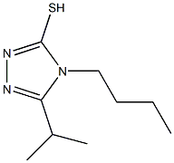 4-butyl-5-(propan-2-yl)-4H-1,2,4-triazole-3-thiol Struktur