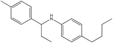 4-butyl-N-[1-(4-methylphenyl)propyl]aniline Structure