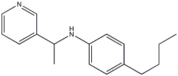 4-butyl-N-[1-(pyridin-3-yl)ethyl]aniline,,结构式
