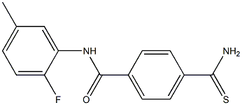 4-carbamothioyl-N-(2-fluoro-5-methylphenyl)benzamide Structure