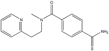 4-carbamothioyl-N-methyl-N-[2-(pyridin-2-yl)ethyl]benzamide Structure