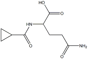 4-carbamoyl-2-(cyclopropylformamido)butanoic acid|