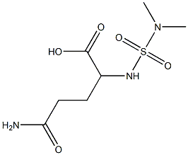 4-carbamoyl-2-[(dimethylsulfamoyl)amino]butanoic acid,,结构式