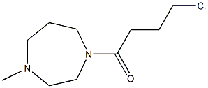 4-chloro-1-(4-methyl-1,4-diazepan-1-yl)butan-1-one,,结构式