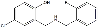 4-chloro-2-({[(2-fluorophenyl)methyl]amino}methyl)phenol,,结构式