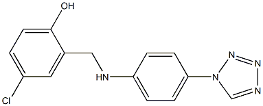  4-chloro-2-({[4-(1H-1,2,3,4-tetrazol-1-yl)phenyl]amino}methyl)phenol