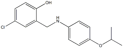 4-chloro-2-({[4-(propan-2-yloxy)phenyl]amino}methyl)phenol