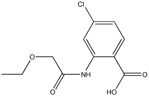 4-chloro-2-(2-ethoxyacetamido)benzoic acid 结构式