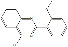4-chloro-2-(2-methoxyphenyl)quinazoline,,结构式
