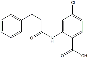 4-chloro-2-(3-phenylpropanamido)benzoic acid Structure