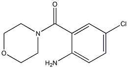 4-chloro-2-(morpholin-4-ylcarbonyl)aniline,,结构式