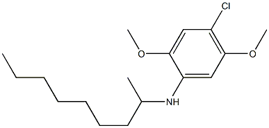 4-chloro-2,5-dimethoxy-N-(nonan-2-yl)aniline Struktur