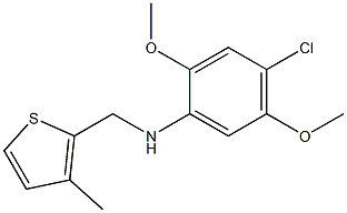 4-chloro-2,5-dimethoxy-N-[(3-methylthiophen-2-yl)methyl]aniline