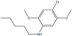 4-chloro-2,5-dimethoxy-N-pentylaniline 结构式