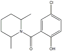 4-chloro-2-[(2,6-dimethylpiperidin-1-yl)carbonyl]phenol|