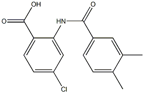 4-chloro-2-[(3,4-dimethylbenzene)amido]benzoic acid