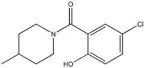 4-chloro-2-[(4-methylpiperidin-1-yl)carbonyl]phenol