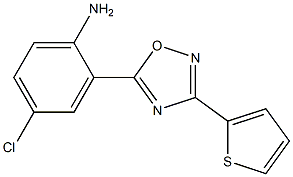  4-chloro-2-[3-(thiophen-2-yl)-1,2,4-oxadiazol-5-yl]aniline