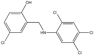 4-chloro-2-{[(2,4,5-trichlorophenyl)amino]methyl}phenol Structure