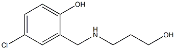4-chloro-2-{[(3-hydroxypropyl)amino]methyl}phenol,,结构式