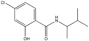4-chloro-2-hydroxy-N-(3-methylbutan-2-yl)benzamide,,结构式