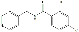 4-chloro-2-hydroxy-N-(pyridin-4-ylmethyl)benzamide Struktur