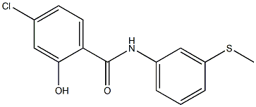 4-chloro-2-hydroxy-N-[3-(methylsulfanyl)phenyl]benzamide Struktur