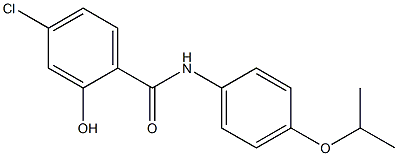 4-chloro-2-hydroxy-N-[4-(propan-2-yloxy)phenyl]benzamide 结构式