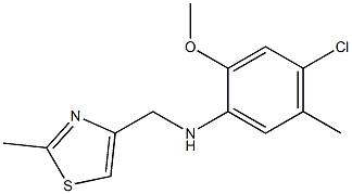 4-chloro-2-methoxy-5-methyl-N-[(2-methyl-1,3-thiazol-4-yl)methyl]aniline