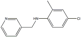 4-chloro-2-methyl-N-(pyridin-3-ylmethyl)aniline Struktur