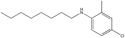 4-chloro-2-methyl-N-octylaniline,,结构式