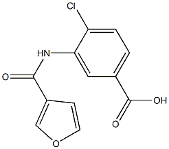 4-chloro-3-(3-furoylamino)benzoic acid Structure