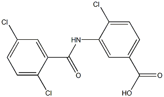 4-chloro-3-[(2,5-dichlorobenzene)amido]benzoic acid,,结构式