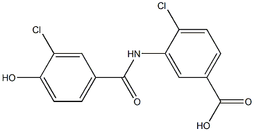 4-chloro-3-[(3-chloro-4-hydroxybenzene)amido]benzoic acid