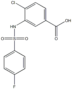 4-chloro-3-[(4-fluorobenzene)sulfonamido]benzoic acid