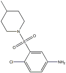 4-chloro-3-[(4-methylpiperidine-1-)sulfonyl]aniline Structure