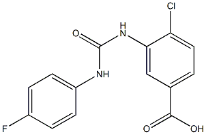 4-chloro-3-{[(4-fluorophenyl)carbamoyl]amino}benzoic acid