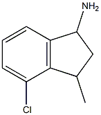 4-chloro-3-methyl-2,3-dihydro-1H-inden-1-amine Struktur