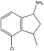 4-chloro-3-methyl-2,3-dihydro-1H-inden-1-amine 化学構造式